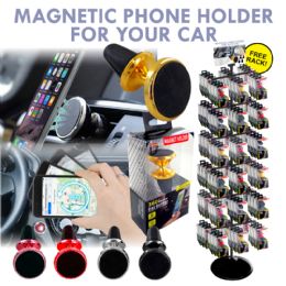 100 pieces 100pc Magnetic 360 Car Phone Mount - Tripods and Phone Holders