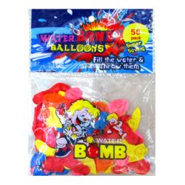 2000 pieces 50 Pack Water Balloon W/1 Nozzle - Water Balloons