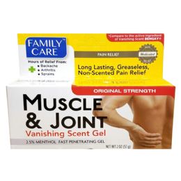 24 pieces Muscle & Joint Vanishing Scent Gel 2oz - Pain and Allergy Relief