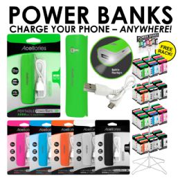 72 pieces Battery Backup Power Bank 72 Pc Display - Batteries