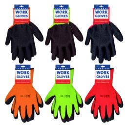 300 pieces Work Gloves - 3 Assorted Colors - Working Gloves