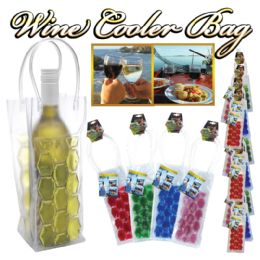 72 pieces Wine Cooler Bag 5 Assorted Colors - Cooler & Lunch Bags