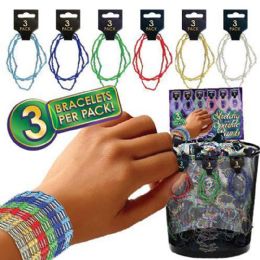 288 pieces 3 Pack Stretch Bracelets Tub 288 Pc Display - Bracelets