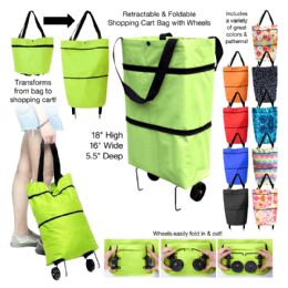 50 Wholesale Retractable & Foldable Shopping Cart Bag