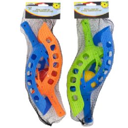 12 of Throw N Catch Paddle/ Ball 2 Pk W/ Ball / 2 Asst Netbag / Hdr