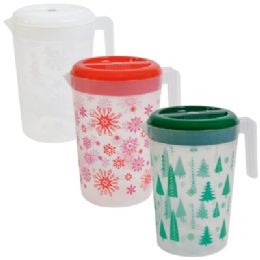 36 of Christmas Pitcher 5l 3 Assorted Designs