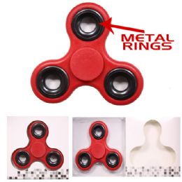 24 Pieces Red Spinner Metal Rings - Fidget Spinners