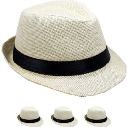 24 of Beige Trilby Fedora Hat Kids