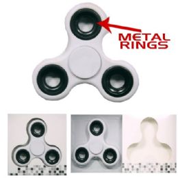 24 Pieces White Spinner Metal Ring - Fidget Spinners