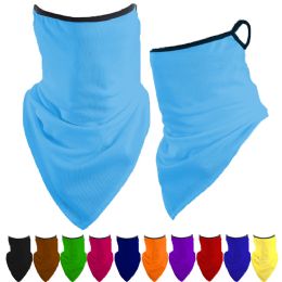 24 Pieces Neck Gaiters Plain Colors Triangle Face Shields - Face Mask