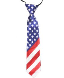 24 of American Flag Kid Necktie