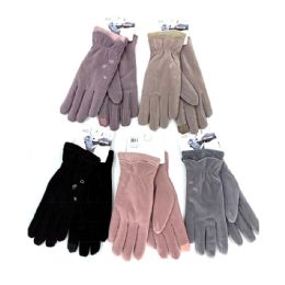 24 Pieces Ladies' Touchscreen Winter Gloves - Assorted Colors - Fuzzy Gloves