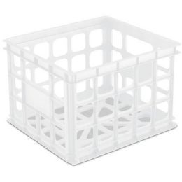 6 pieces Sterilite Storage Crate 1 Ct White - Storage & Organization