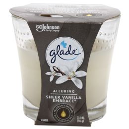 6 pieces Glade Candle Scented 3.4 Oz Sheer Vanilla & Apple Cinn - Candles & Accessories