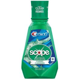 6 pieces Scope Mouthwash 8.4 Oz / 250 Ml Classic Original Mint - Personal Care Items