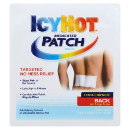 96 pieces Icy Hot Back Patch 1 ct - Pain and Allergy Relief