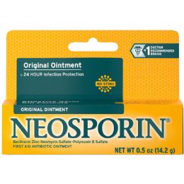 72 pieces Neosporin Regular Ointment 0.5 oz - Pain and Allergy Relief