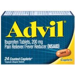 72 pieces Advil Pain Releif 24 Ct Caplets - Pain and Allergy Relief