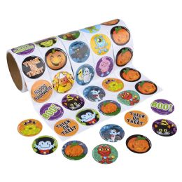 20000 pieces Halloween Roll Sticker Asst 500pcs/unit - Halloween