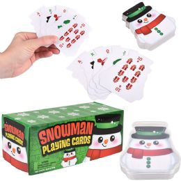 144 of Snowman Playing Cards 3" 12/display