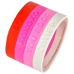 1152 pieces 8" Valentine's Day Rubber Bracelets - Bracelets