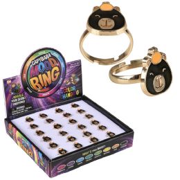 288 pieces Capybara Mood Ring 0.6" - Rings