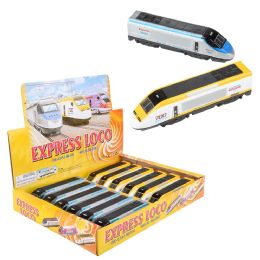 96 of 7" DiE-Cast Pull Back High Speed Train 12/display