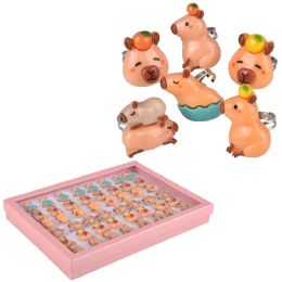 1152 pieces Capybara Plastic Rings 1" - Rings