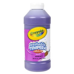 12 pieces Crayola Washable Tempera Paint 16oz Violet - Art Paints