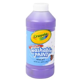 12 pieces Crayola Washable Paint Bottle Violet 16oz - Art Paints