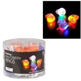144 pieces 1.5" Halloween LighT-Up Rings (24pc/un) - Halloween