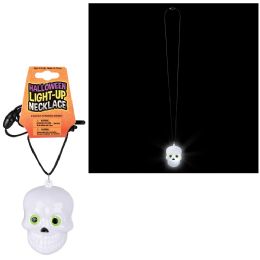 144 pieces LighT-Up Skull Necklace - Necklace