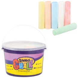 6 pieces Jumbo Chalk In A Bucket 36 pc - Chalk,Chalkboards,Crayons