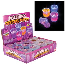 144 Wholesale 2.5" Flashing Crystal Putty