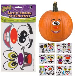 576 pieces JacK- O-Lantern Stickers For Pumpkins - Tattoos and Stickers