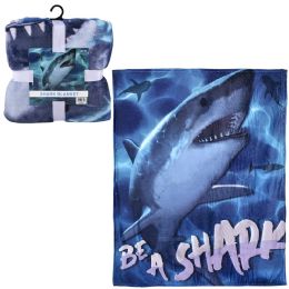 20 pieces 50 X 60" Shark Blanket 24/ - Micro Plush Blankets