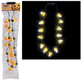 48 pieces 25" LighT-Up Candy Corn Necklace - Necklace