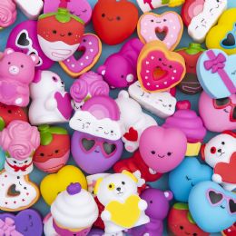500 pieces 2" Valentine Character Assortment(50pcs/unit) - Valentine Decorations