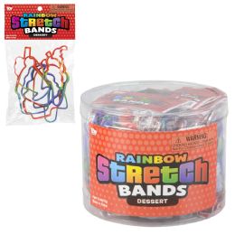 288 pieces Dessert Rainbow Silicone Stretch Bands - Rubber Bands