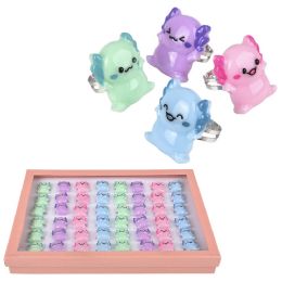 1152 pieces Axolotl Rings 1.25" 48ct - Rings
