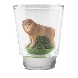 144 Wholesale Lion Decorative Shot Glass