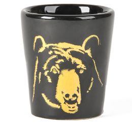 144 Wholesale 2.5" Etched Black Bear Shot Glass