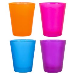 144 Wholesale Neon Frosted Shot Glass