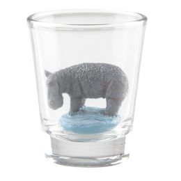 144 Wholesale Hippo Decorative Shot Glass
