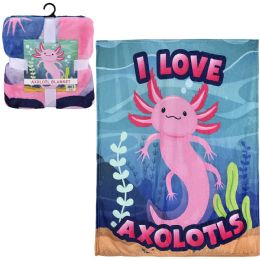20 pieces 50 X 60" Axolotl Blanket - Micro Plush Blankets