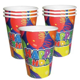 1500 pieces Happy Birthday Cups 3.5" 9 oz - Disposable Cups