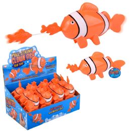 96 of 7" PulL-String Clownfish Bath Toy