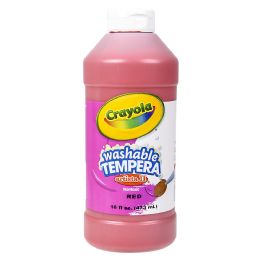 12 pieces Crayola Washable Tempera Paint Artista Ii 16oz Red - Art Paints