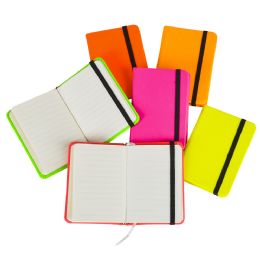 144 Wholesale 3"x4" Neon Note Book