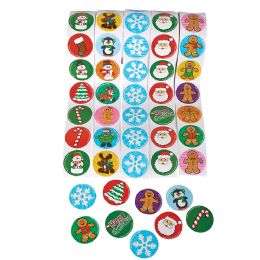 20000 pieces Holiday Roll Stickers Assortment (500pcs/unit) - Tattoos and Stickers